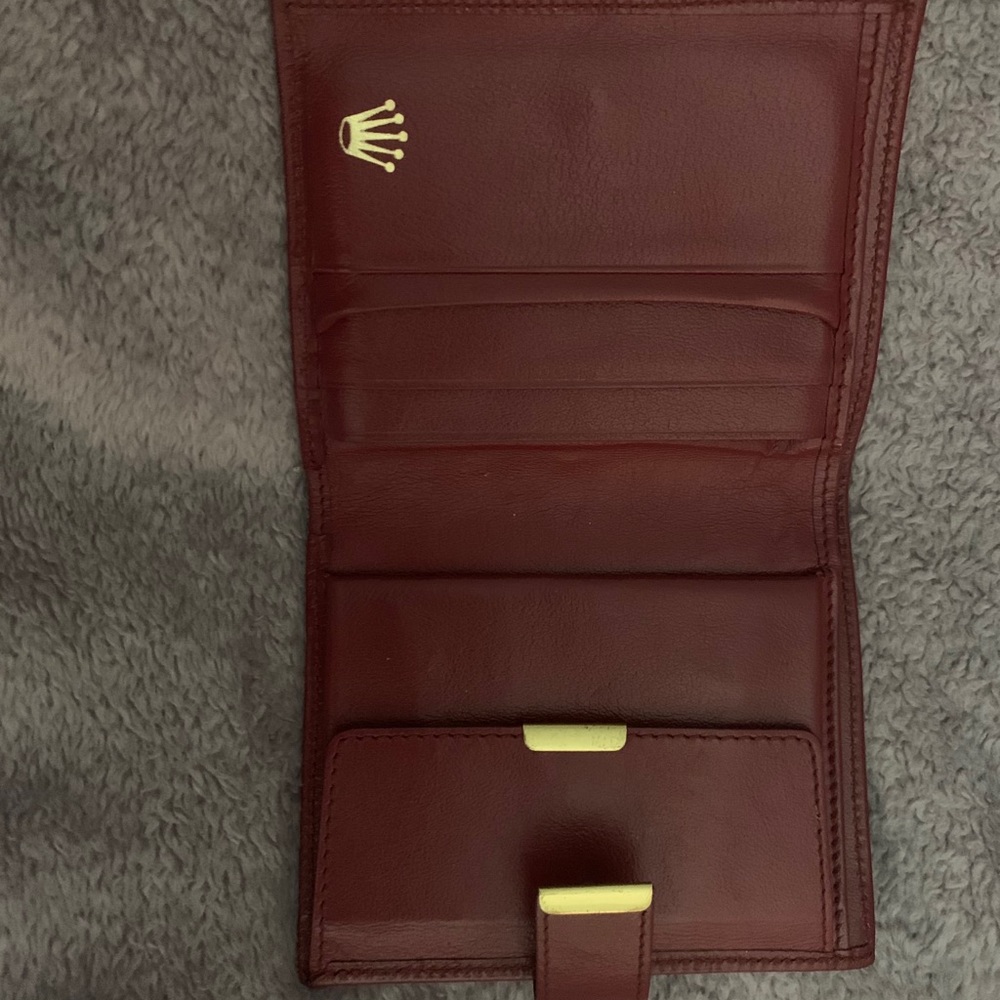 Perfect Condition Rolex Wallet: Red